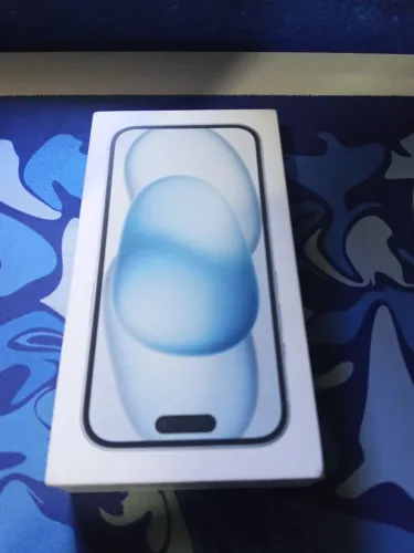  iPhone 15 256GB Azul 6,1" 48MP iOS 5G<br>Lacrado cx