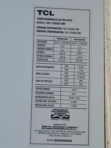 Ar condicionado inverter quente e frio 12 mil btu