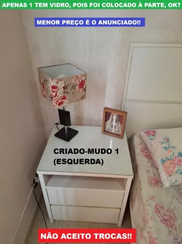 Jogo de criados-mudos (2) laqueado | 100% MDF