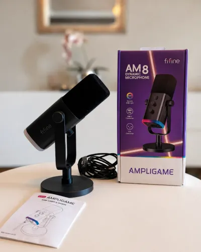 Microfone FIFINE AM8 Dinâmico USB/XLR com Caixa