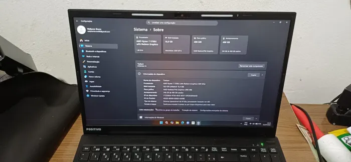 Notebook Positivo Vision R15