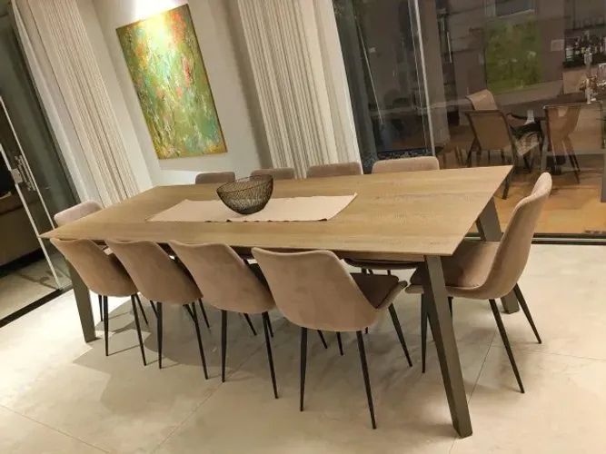 MESA DE JANTAR ACÁCIA (260 cm) + 10 CADEIRAS