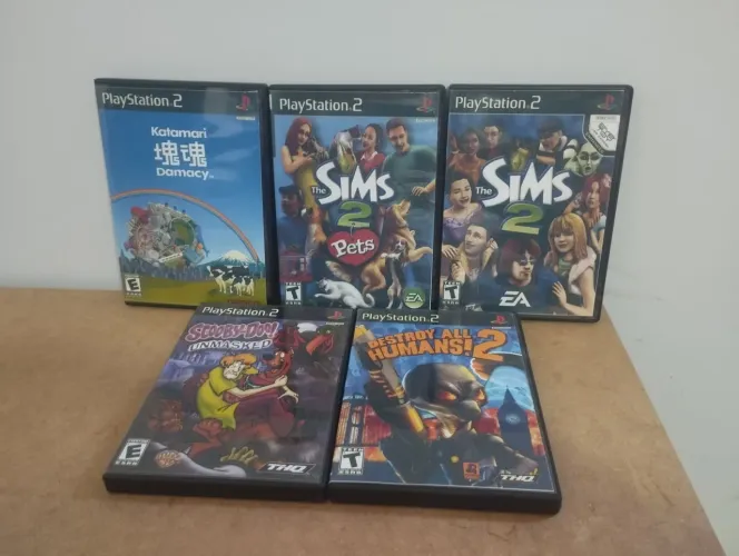 Lote de Jogos casuais de Ps2 (Reprodução)