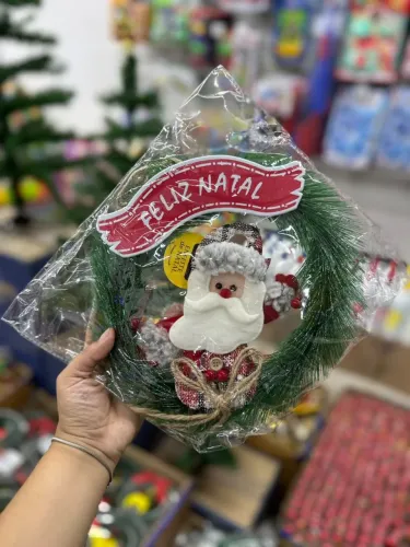 Guirlanda de Natal Papai Noel