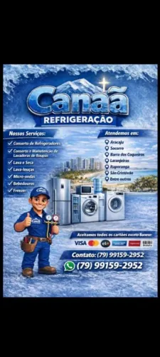 CANAÃ REFRIGERAÇÃO (TÉCNICO DE ELETRODOMÉSTICOS, GELADEIRA, LAVADORAS E MUITO MAIS...