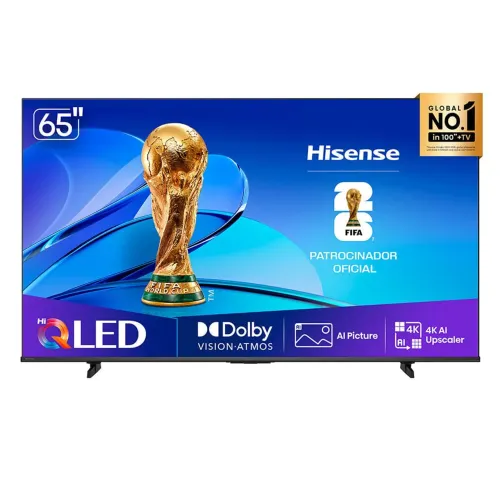 Smart TV Hisense HI-QLED 4K 65" Polegadas com Dolby Vision, Dolby Gaming, Alexa e GoogleTV
