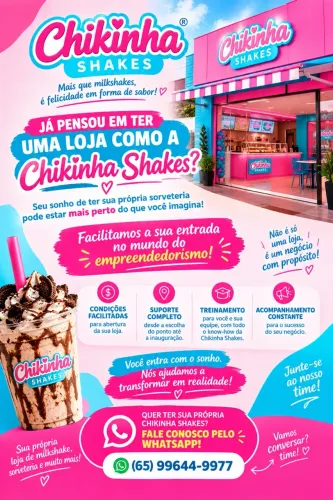Loja de sorvete e milk shake