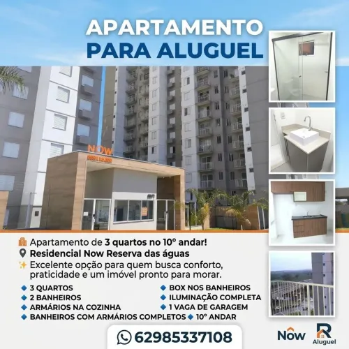 Lindo apartamento no 10° andar em frente ao Shopping passeio das águas aluga-se