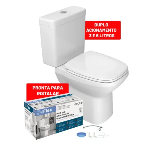 BACIA CAIXA ACOPLADA DECA KP.380.17