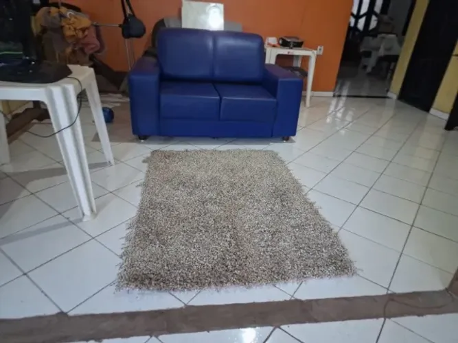 Sofa de curvim Azul