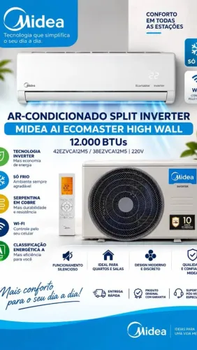Ar condicionado lacrado 