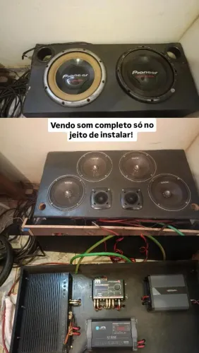 Vendo som automotivo completo! Tudo novo funcionário perfeitamente só no jeito de instalar