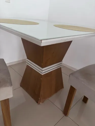 Mesa tampa de vidro