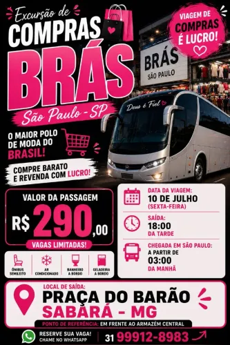 Viagem para o bras sp