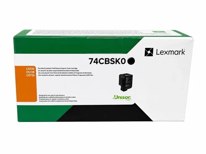 CARTUCHO TONER LEXMARK 74CBSK0 - NOVO NA CAIXA