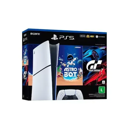 Console Sony PlayStation 5 SLIM, SSD 825GB, Controle Sem Fio DualSense 4 MES DE USO
