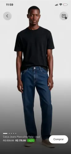 Calça Jeans Masculina N 44