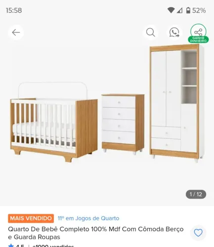 KIT QUARTO PRA BEBÊ 