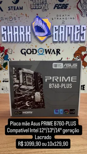 Placa mãe asus prime B760-plus intel lacrado