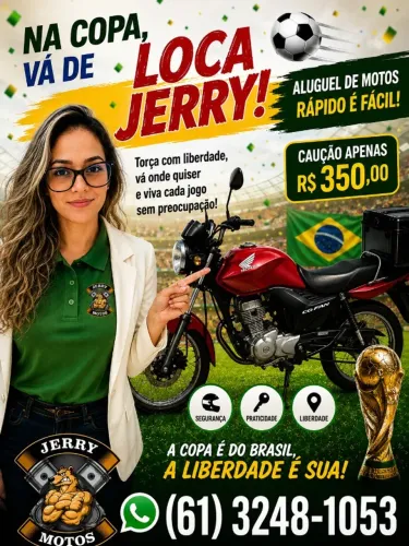ALUGUEL DE MOTO R$ 250 SEMANAL