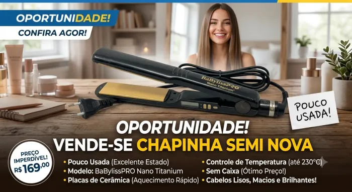 Chapinha de cabelo da marca Gama super nova