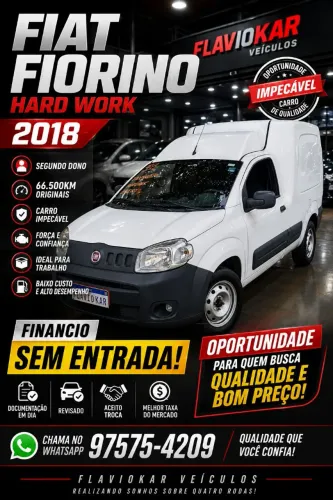 Fiat Fiorino Furgão Work. Hard 1.4 Flex 8V 2P 2018