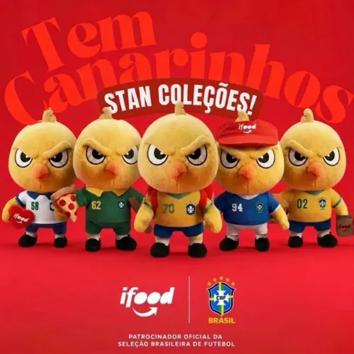 Canarinho Ifood coleção completa