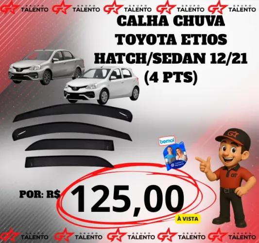 CALHA CHUVA ETIOS HATCHESEDAN(4PORTAS)