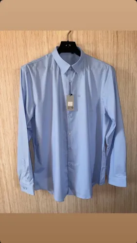 Camisa social fibra de bamboo