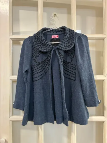 Blusa Maria Filó de Lã Azul P