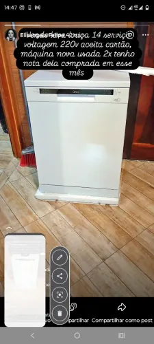 Lavadora Midea 14 serviço