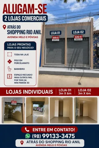 Alugo ponto comercial na saida do rio anil shopping 