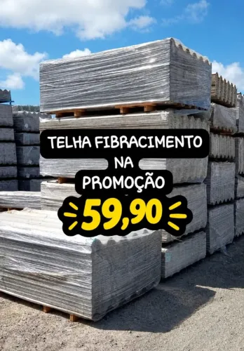 TELHA GROSSA FIBRACIMENTO MADEIRA LINHA CAIBRO RIPAS PARAFUSOS ENTREGA IMEDIATA