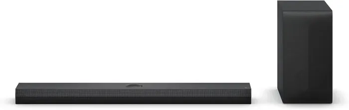 Soundbar LG S70TY Dolby Atmos com configuração de canais 3.1.1 e 400W RMS