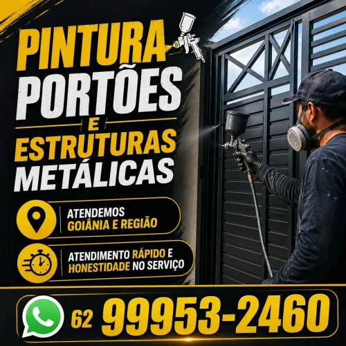 Pintura de portões e estruturas metalicas