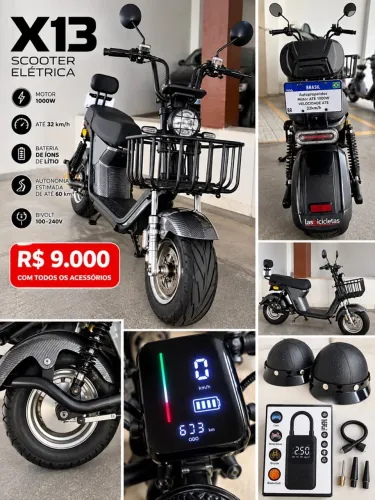 VENDO SCOOTER ELÉTRICA X13 - R$ 9.000