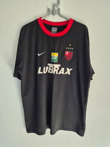 Camisa Flamengo Nike Preta Lubrax BR - Retrô - Tam. G
