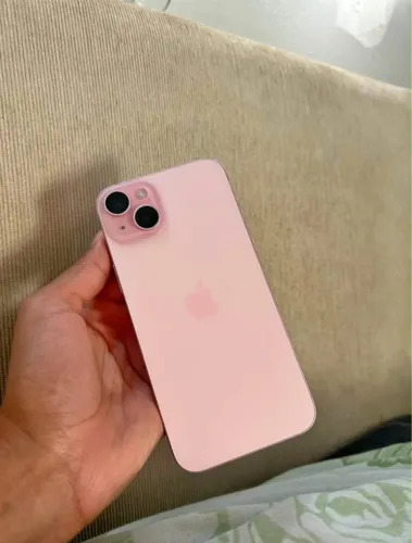 iPhone 15 normal 128Gigas Bateria 89% nota fiscal carregador capinha 