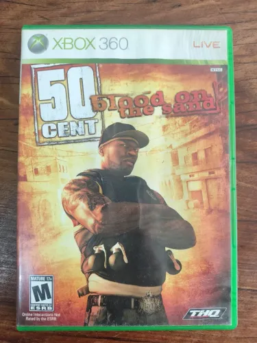 50 cent blood on the sand jogo raro Xbox 360