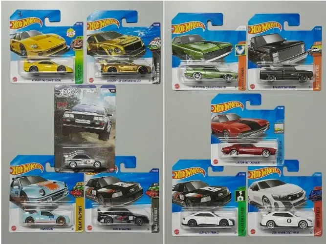 Hot Wheels (Lote Exclusivo) 10 Modelos Colecionáveis Novos no Blister