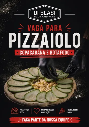 VAGA PIZZAIOLO COPA E BOTAFOGO