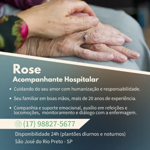 Rose - Acompanhante Hospitalar em São José do Rio Preto - SP