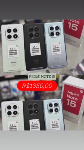 CELL REDMI NOTE 15 4G 256GB 08GB RAM LACRADO ENTREGAMOS GRATIS