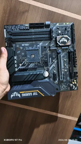 Vende semi zero funcionando Placa-mãe Asus Micro Atx Tuf Gaming B450m-plus Il Preto