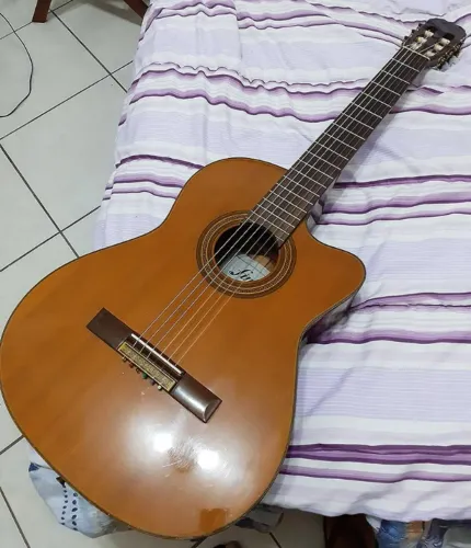 Violão Fina GH-110A Elétrico Acústico Nylon Natural - Estuda Troca