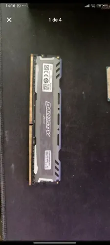 Memória Ram Balístic 1x8 DDR4 3000mhz