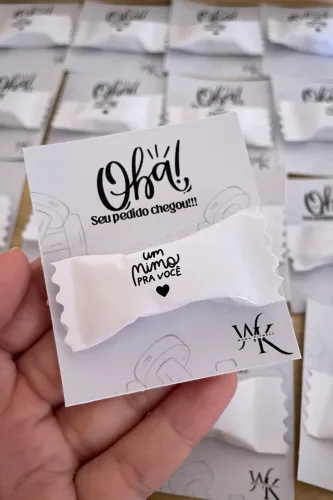 Card seu pedido chegou + bala personalizada