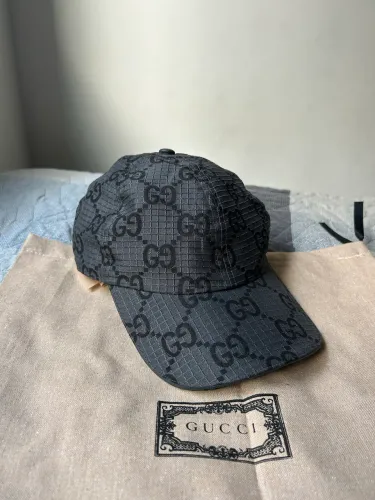 boné gucci ripstop cinza