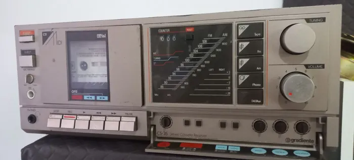RECEIVER GRADIENTE CS 35 E TOCA FITA ACOPLADO