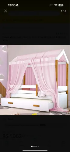 Cama infantil feminina